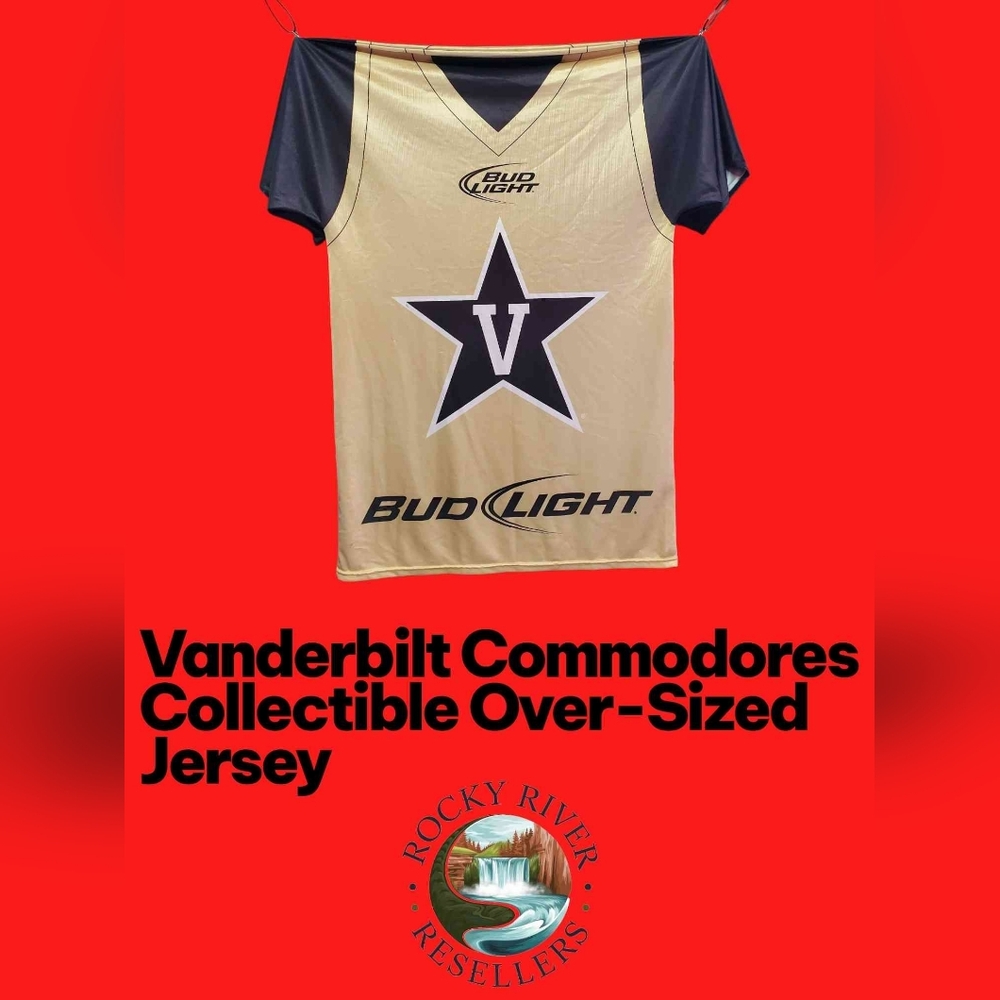 Bud Light Vanderbilt Jersey | Oversized Display Jersey | 2012 | Man Cave, Bar